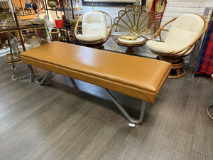 Long Bench with Chrome Legs 71"x 24" W1626 Pick Up Only