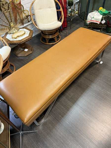 Long Bench with Chrome Legs 71"x 24" W1626 Pick Up Only