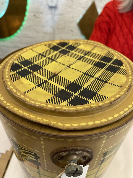 Jens Fresh Vintagd ~ Vintage small Scotch Plaid Cooler