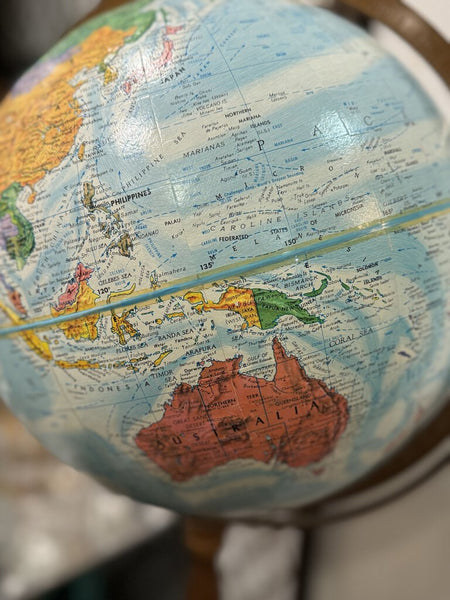 Vintage tall globe