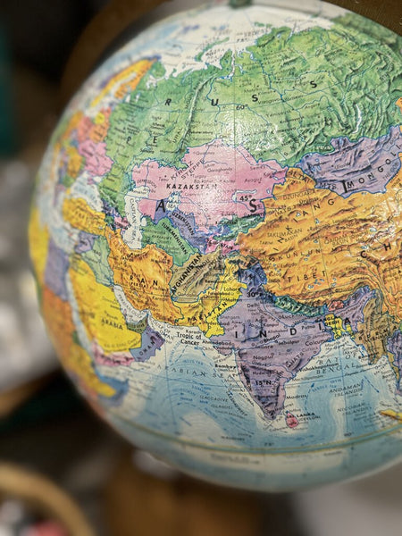 Vintage tall globe