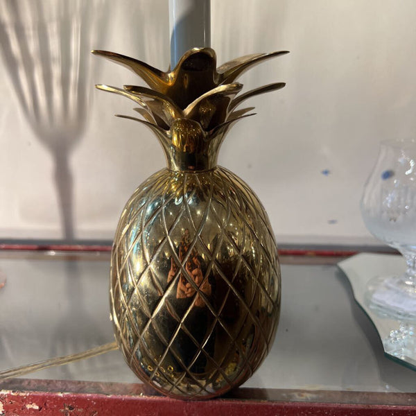 Vintage Brass Pineapple Lamp