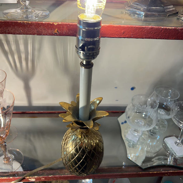 Vintage Brass Pineapple Lamp