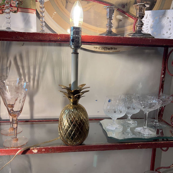 Vintage Brass Pineapple Lamp