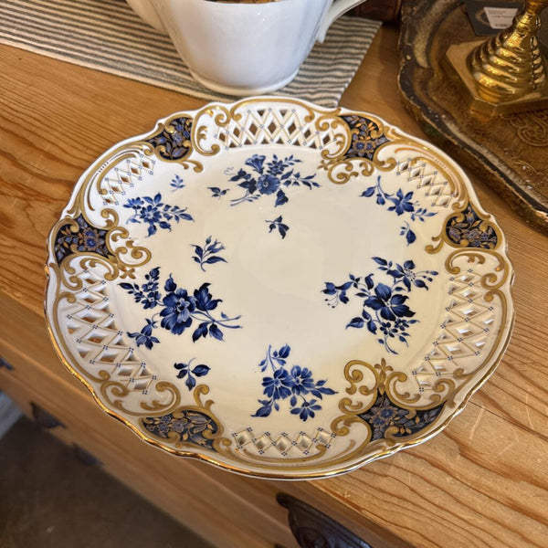 Golden China by Keito Blue and Gold Plate