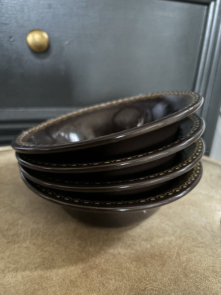 Vintage Franciscan Jamoca Bowl Set of 4 5in