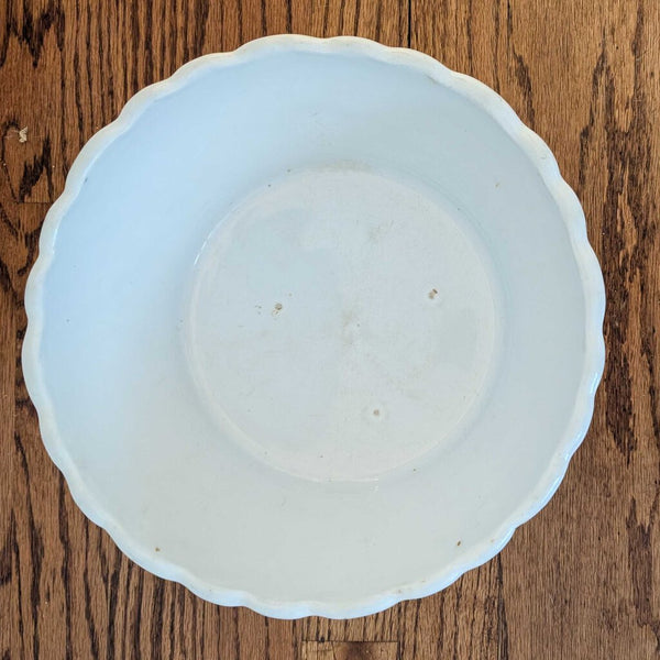 Antique Round Ironstone Serving Bowl JW Pankhurst 11x4