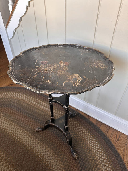 ANTIQUE CHIPPY SIDE TABLE 27"H x 20 1/2" x 17 1/2" IN STORE PICKUP ONLY