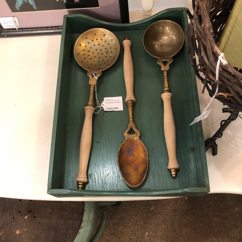 3pc BRASS UTENSILS