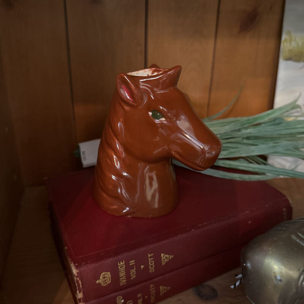 Small Horse Head Bud Vase
