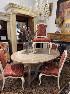 hand painted drop leaf table 70l 30.5t 25w 47oval in store pick up only