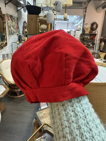 Vintage Red Marshall Field's Hat W1686