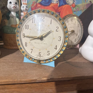 Blue jewel clock