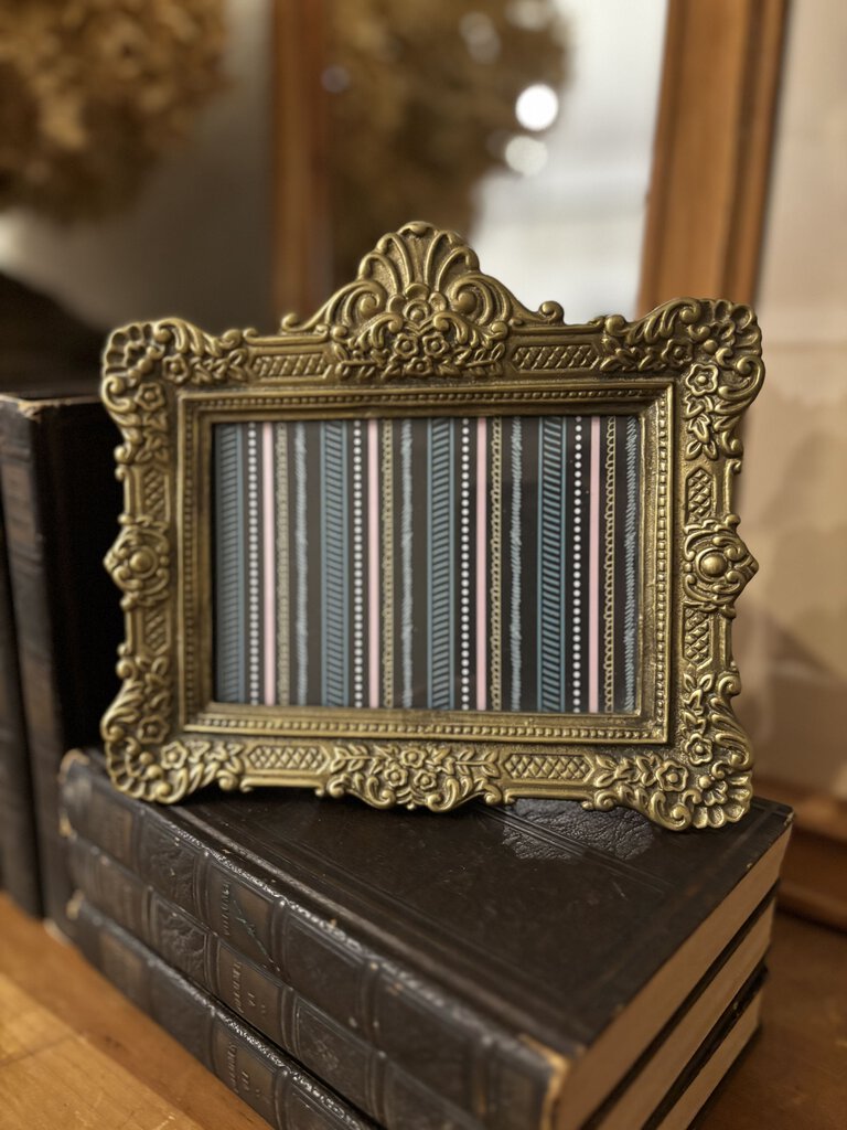 Vintage Brass Frame 3x5