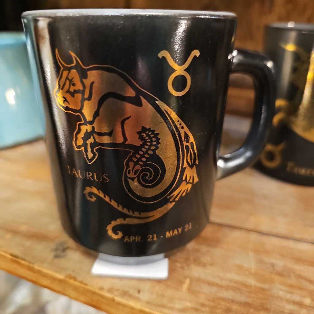 Black Taurus mug