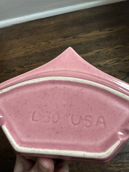 Vintage Pink Ceramic Ashtray W1693