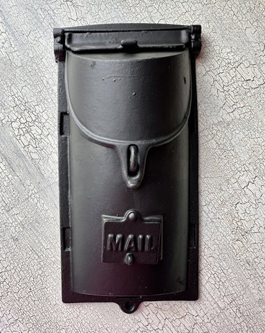 VINTAGE CAST IRON MAILBOX