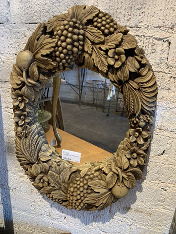 Oval Fruit Mirror~ pick up in store~ 15" w x 22" l