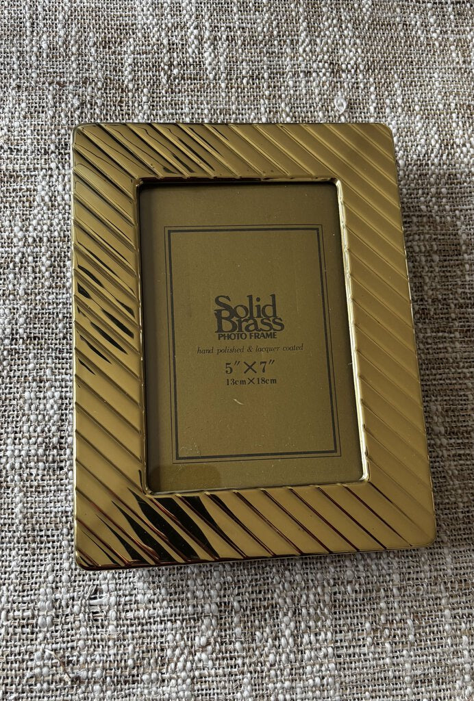 Vintage Brass picture Frame Photo Book 3.5"x5