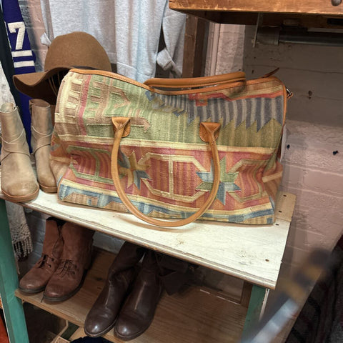 Southwestern Carpet Over Night Bag FIRM