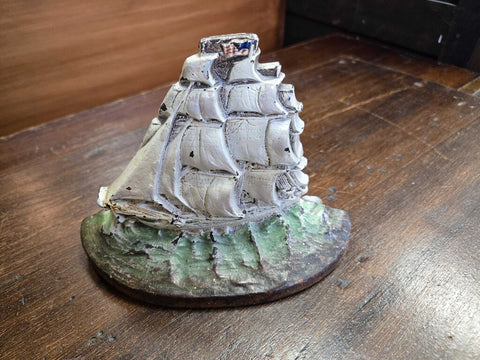 Old ship door stop cast iron 5.5 tall x 7 wide