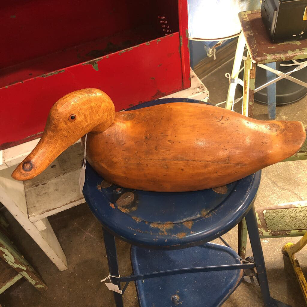 DECOY DUCK hand carved vintage ( as is )