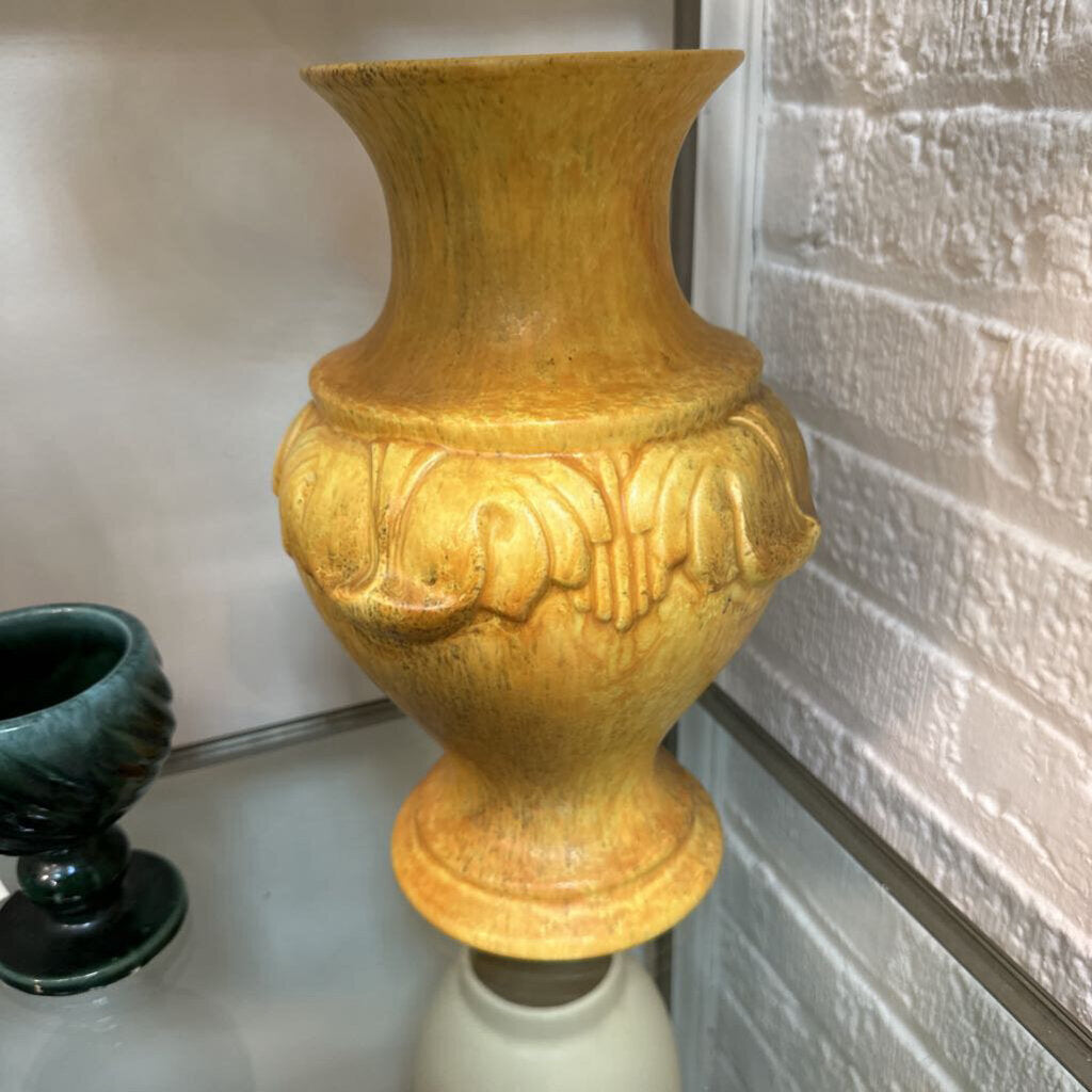 Haeger USA Art Pottery Gold Vase 12"