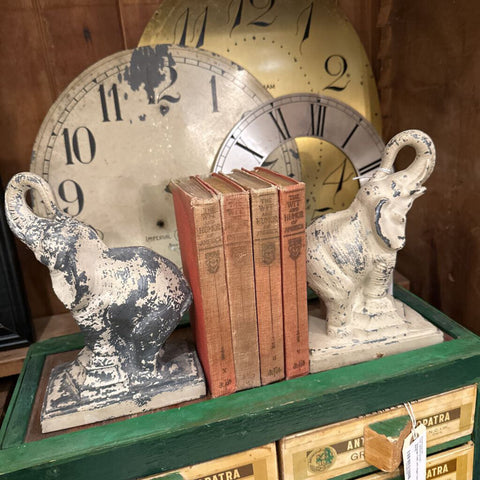 Pair of Chippy Elephant bookends