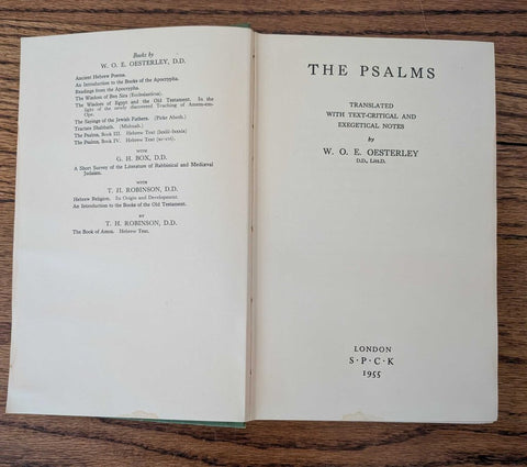 1950s Psalms Book