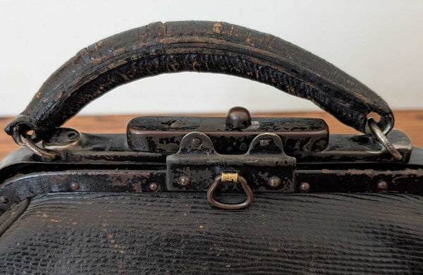 Antique Compact Leather (Exterior & Interior) Doctors Bag 13x11