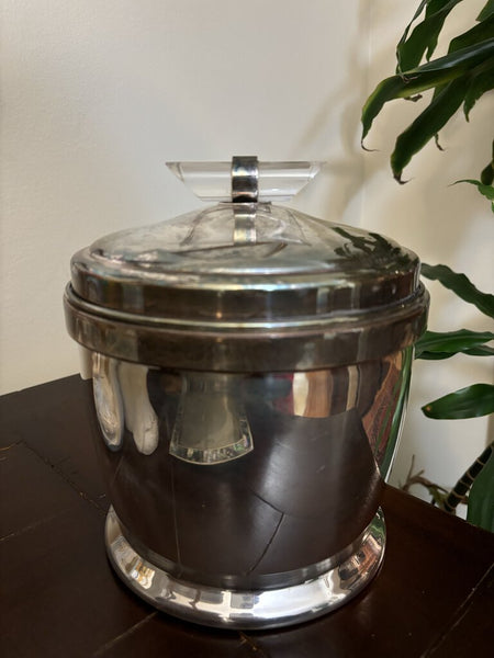 Vintage MCM Apollo Silver Plate Ice Bucket B.R.S. 8.5in