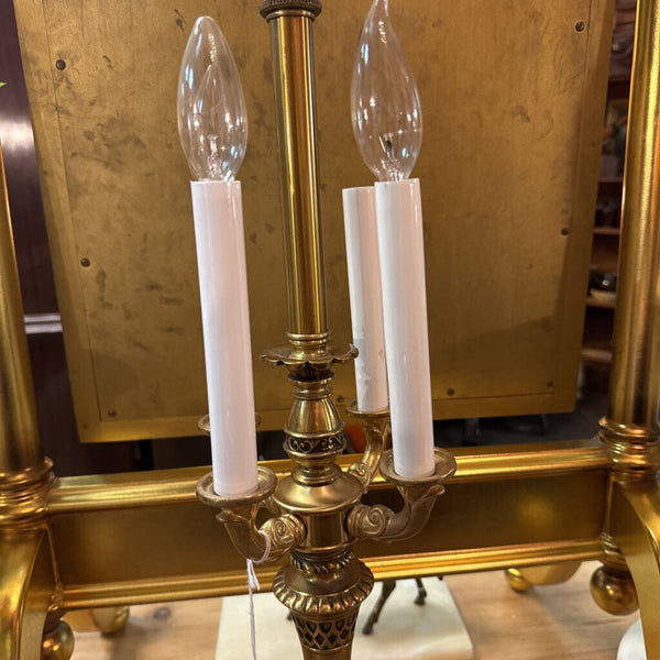 4-arm candelabra brass lamp