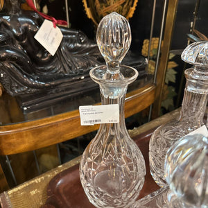 Tall crystal decanter