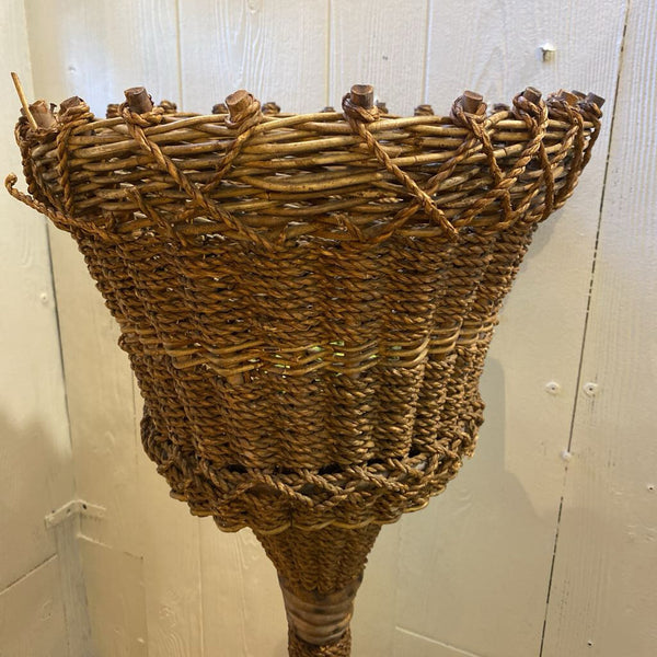 Vintage Wicker Plant Stand