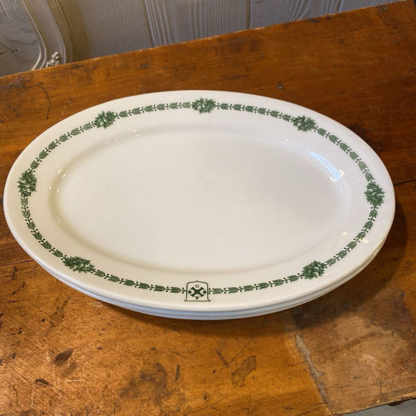 1924 Antique Restaurant Ware Plate Made Exclusively for The Edgewater Beach Hotel Chicago 11 x 7