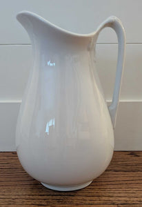 Antique English Bishop & Stonier Ironstone Pitcher - 13"