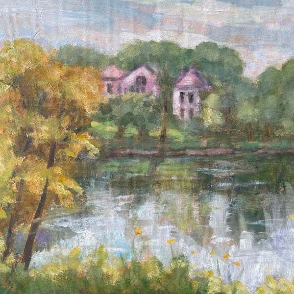Moxie - Trinity Lake Painting on Board - 16x12