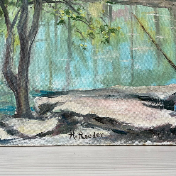 Moxie - Fishing Salt Creek Painting on Canvas - 16 x20