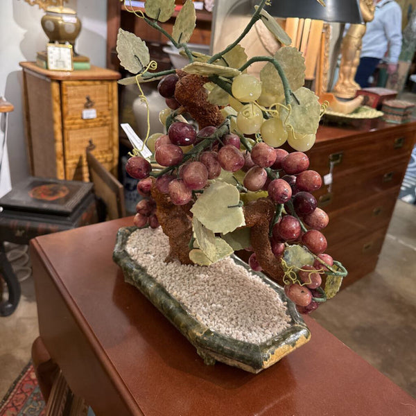 Vintage marble bonsai tree as is