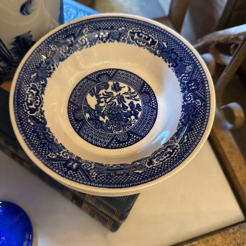 Set of 4 Blue Willow Bowls as found