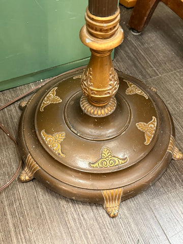 Vintage bronze and gilt floor lamp