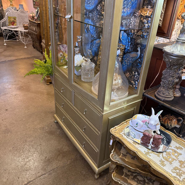 Gold Peacock Cabinet 6ft tall x 16deep x 35wide