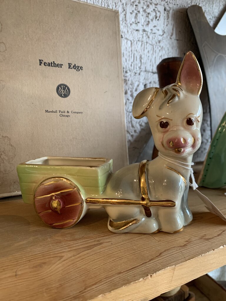 Vintage Donkey Planter~ 2.5" w x 7" l x 6" t