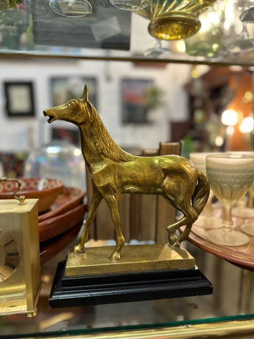 Large brass horse FIRM