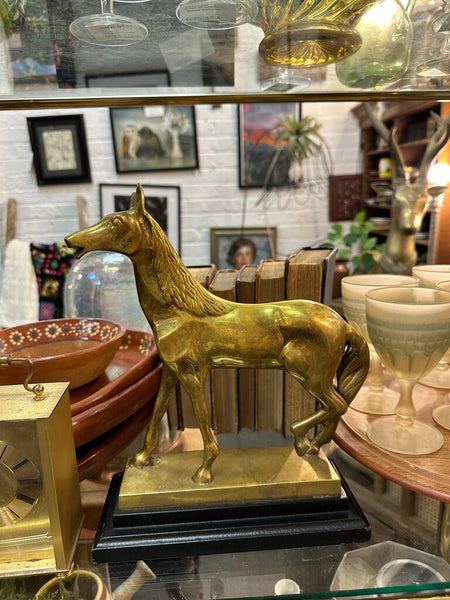 Large brass horse FIRM