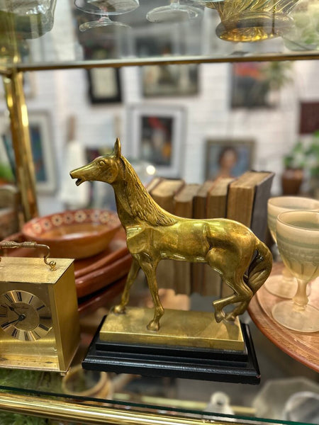 Large brass horse FIRM