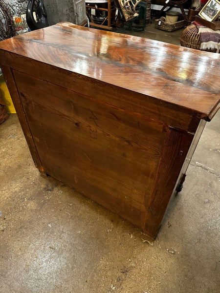 ANTIQUE COMMODE, WITH KEY 35"H x 18"D x 31"H