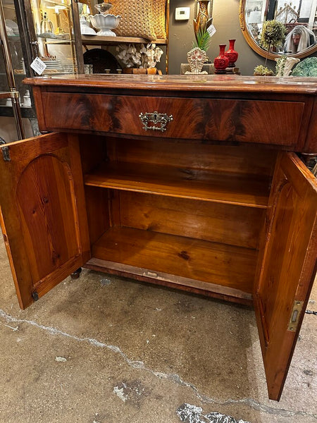 ANTIQUE COMMODE, WITH KEY 35"H x 18"D x 31"H
