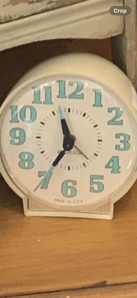 Vintage Westclox clock