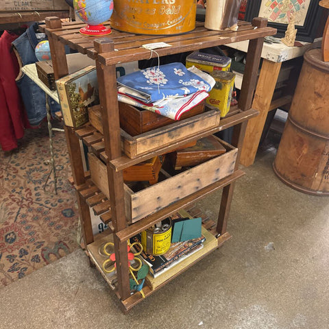 Wood slat shelf 15x24x41T pickup only